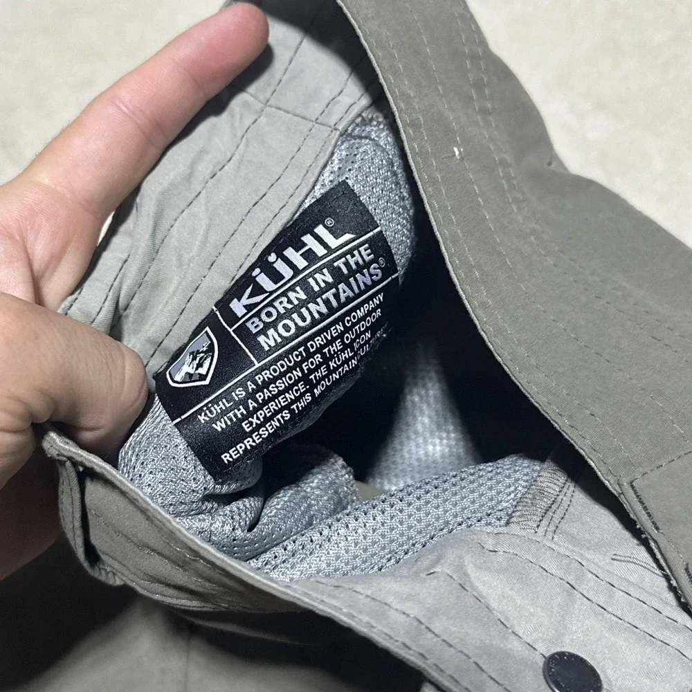 Kuhl Pants Men's SZ 34x34 Grey Stretch Hiking Outdoor Travel Performance Light
